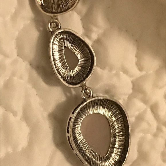 30cts TGW Rose Quartz Bracelet Silvertone Not 925 - Picture 3 of 5